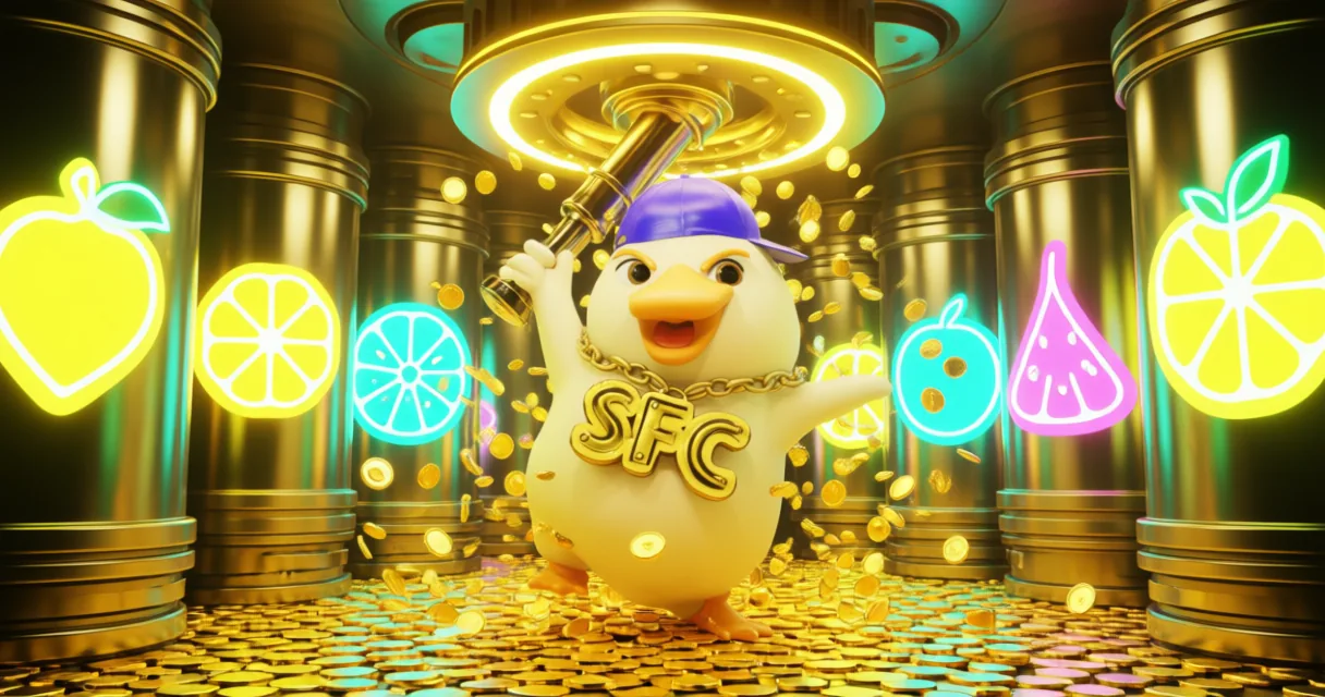 Slot Machine Reels and Casino Atmosphere